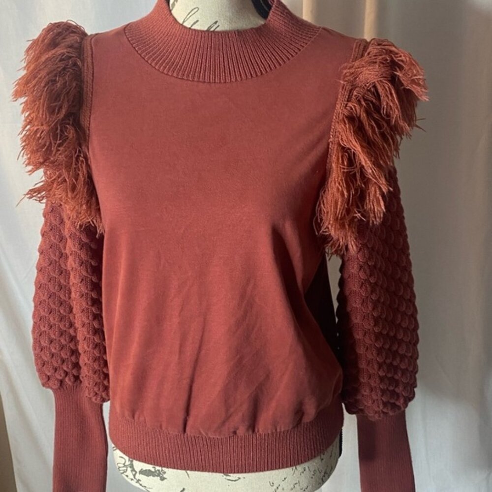 DOLAN Fringe Sweater size small